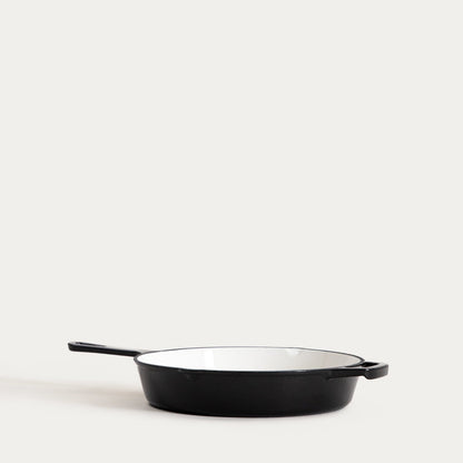 ANDREAS Cast Iron Skillet 26 cm Beige/Black