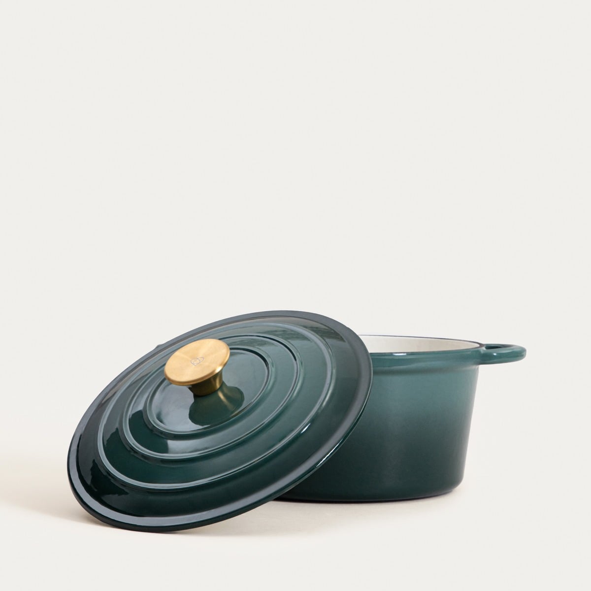 ANDREAS Cast Iron Pot 4L Green Traditional Ombre 26cm