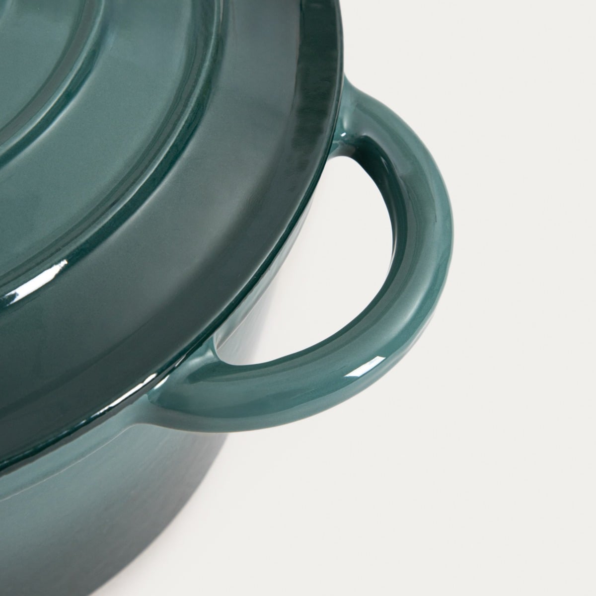 ANDREAS Cast Iron Pot 4L Green Traditional Ombre 26cm