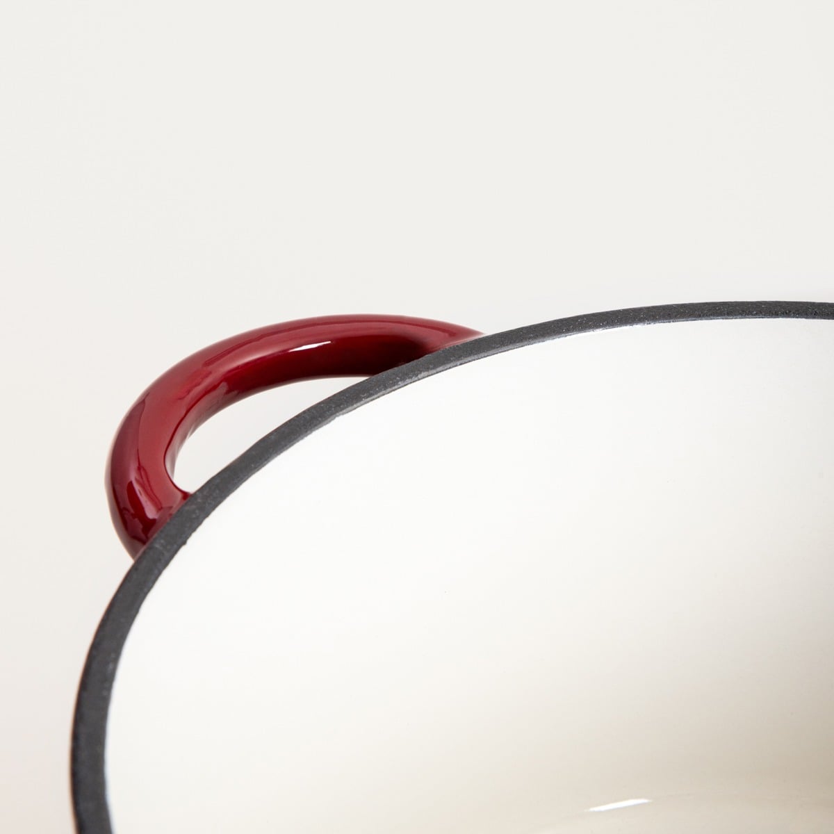 ANDREAS Cast Iron Pot 24cm Maroon Ombre 4L