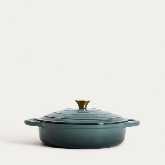 ANDREAS Cast Iron Pot Green Ombre 28cm 2.5L