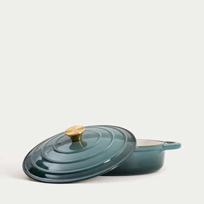 ANDREAS Cast Iron Pot Green Ombre 28cm 2.5L