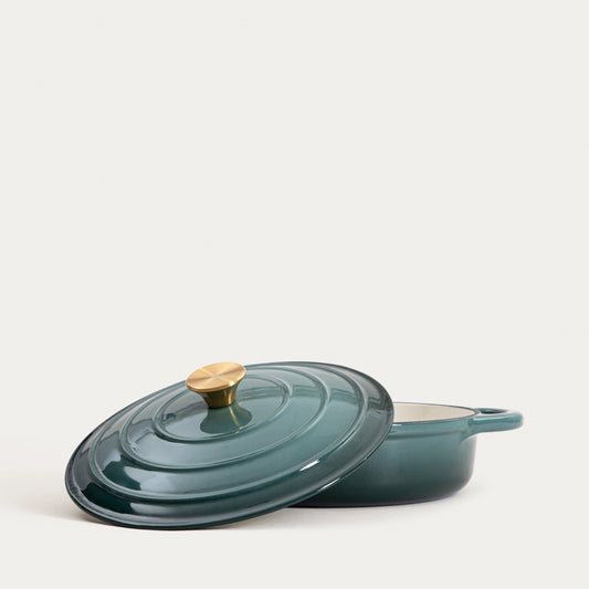 ANDREAS Cast Iron Pot Green Ombre 28cm 2.5L