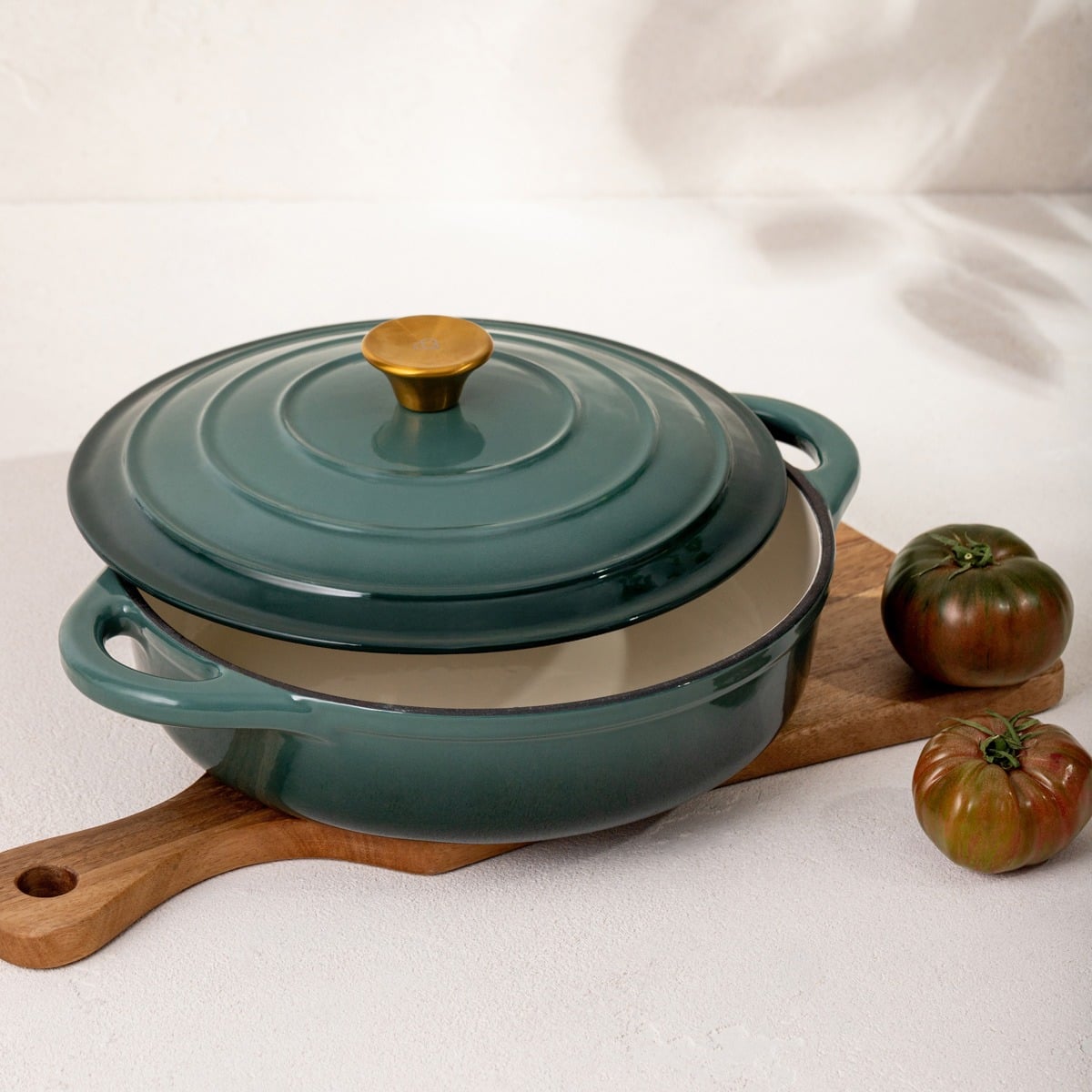 ANDREAS Cast Iron Pot Green Ombre 28cm 2.5L