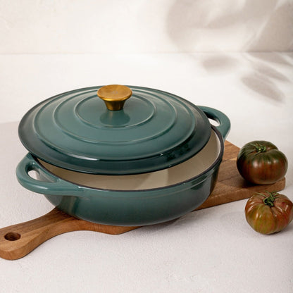 ANDREAS Cast Iron Pot Green Ombre 28cm 2.5L