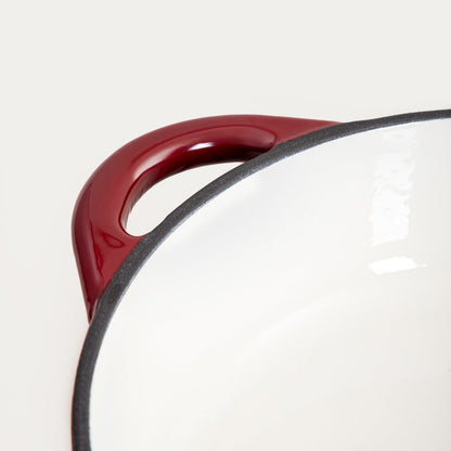 ANDREAS Cast Iron Pot 28cm Maroon Ombre, 2.5L Capacity