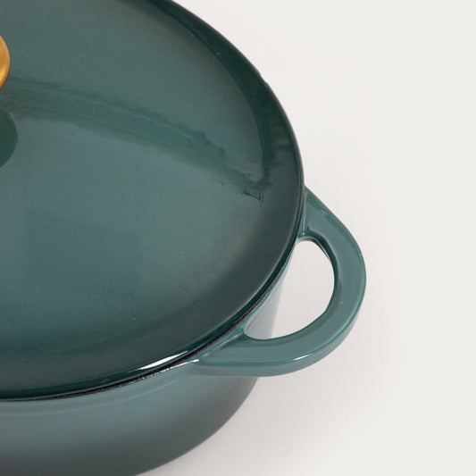 ANDREAS Cast Iron Pot Ombre Green 4.5L