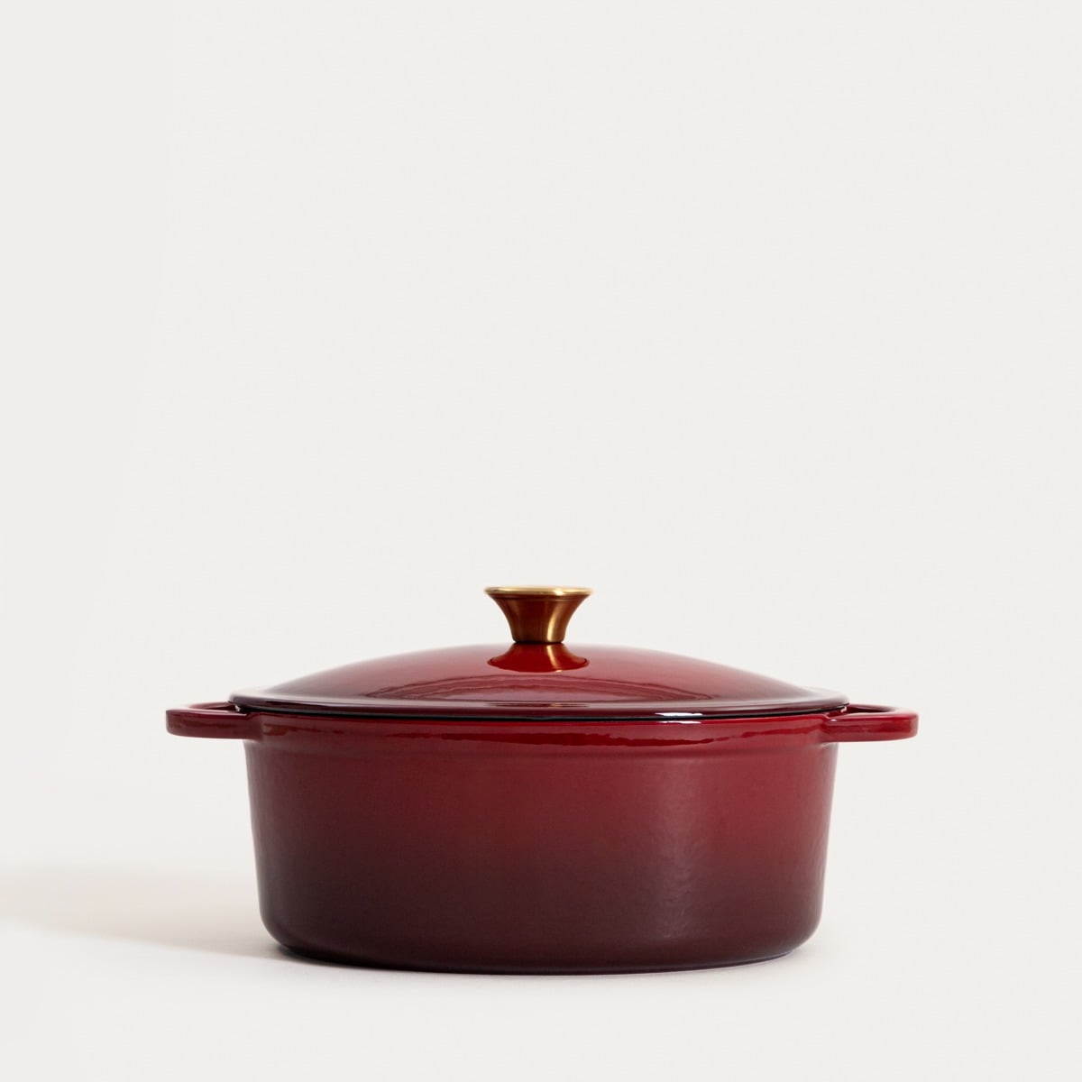 ANDREAS Cast Iron Pot Ombre Maroon 4.5L