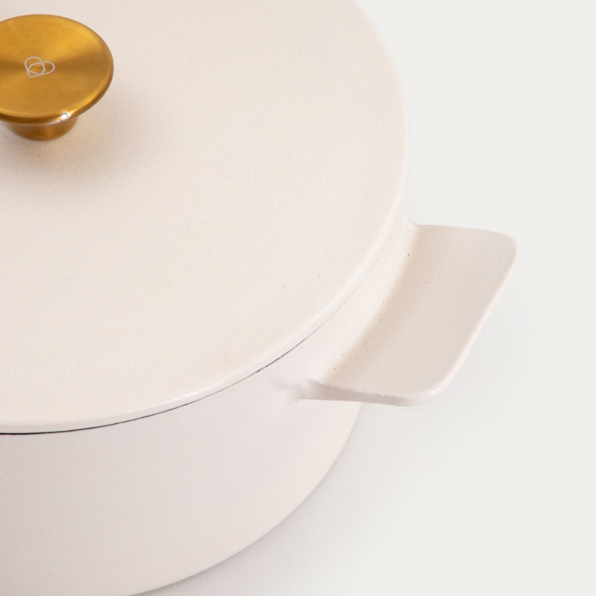 ANDREAS Cast Iron Pot Matte Beige 5L