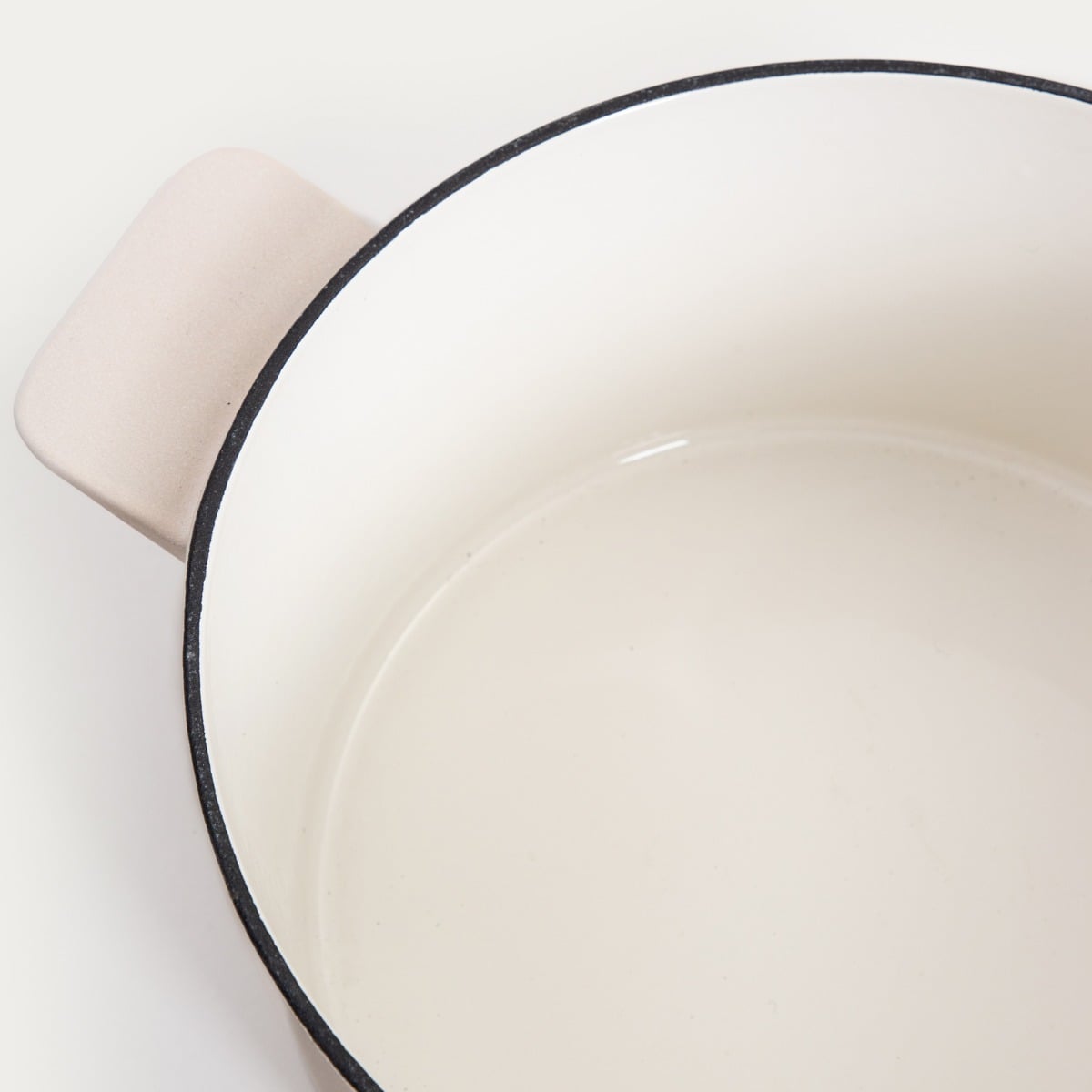 ANDREAS Cast Iron Pot Matte Beige 5L