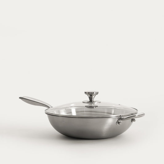 Arden Stainless Steel Wok 34 cm