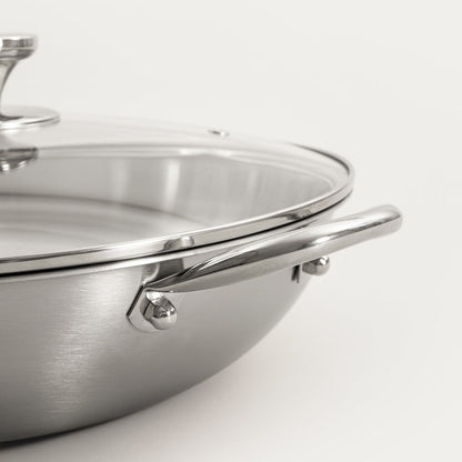 Arden Stainless Steel Wok 34 cm