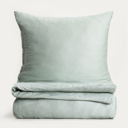 Bed linen set AVELIA Pistachio Satin Blend Bed Linen Set 220x200 cm