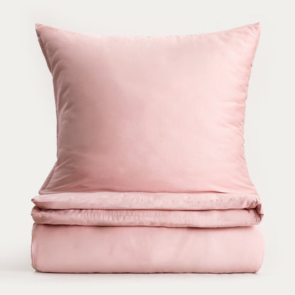 Bed linen set Avelia Pink Satin Viscose Blend Bed Linen Set 160x200 cm