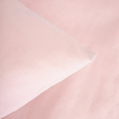 Bed linen set AVELIA satin with viscose blend pink 220x200 cm