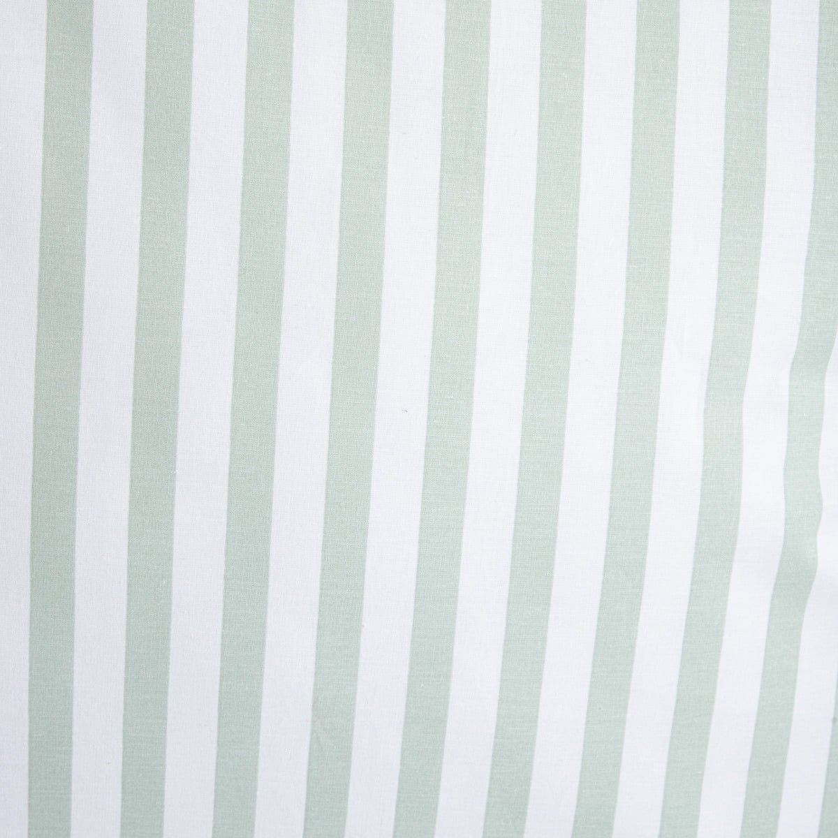 Trudy Pistachio Striped Cotton Duvet with Frill 140x200 + 70x80 cm