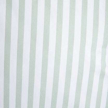 Trudy Pistachio Striped Cotton Duvet with Frill 140x200 + 70x80 cm