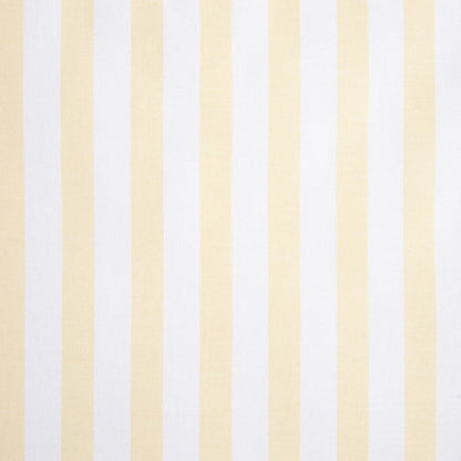 TRUDY Yellow Striped Cotton Duvet Set with Frill 220x200 + 2 Pillowcases