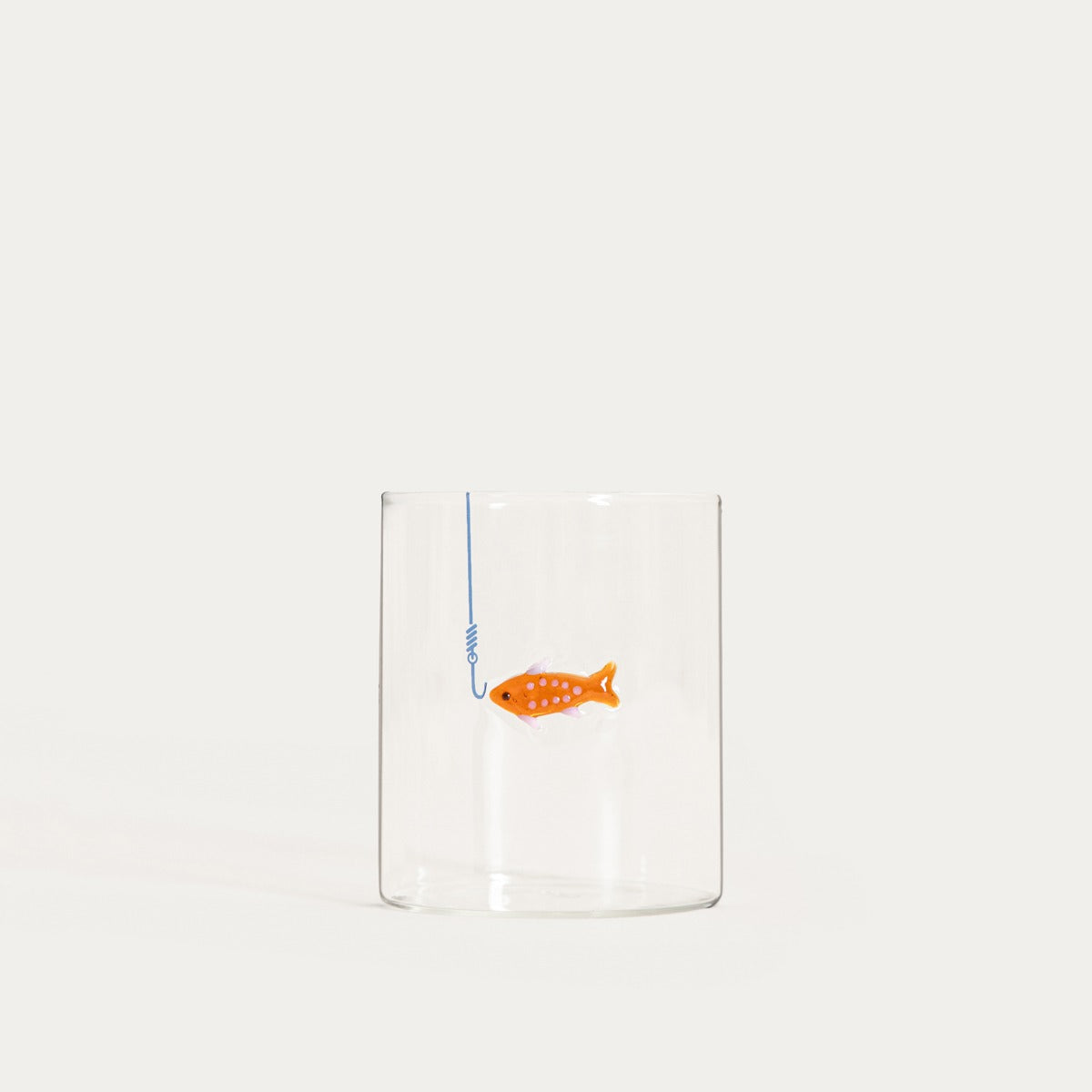 MARE Glass Mug with Horizontal Fish Motif 0.4L