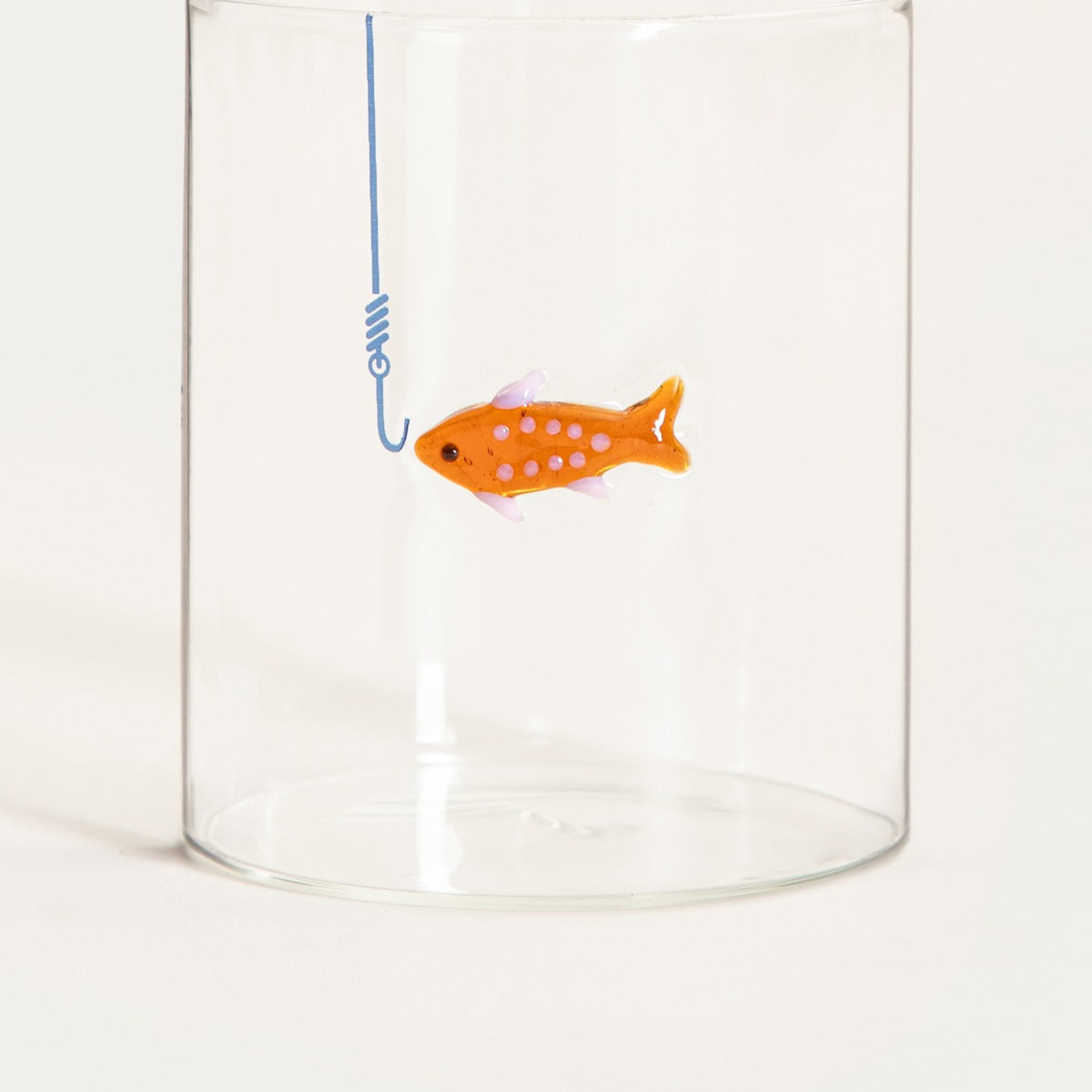 MARE Glass Mug with Horizontal Fish Motif 0.4L