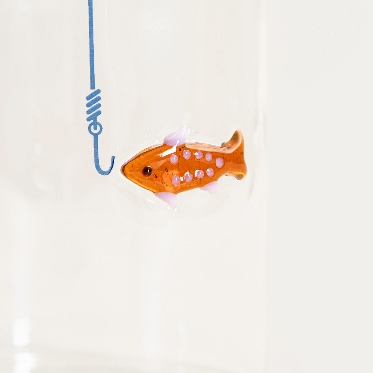 MARE Glass Mug with Horizontal Fish Motif 0.4L