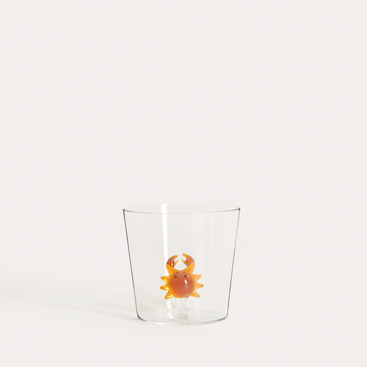 ARTEZA Glass Mug with Crab Motif 0.3L