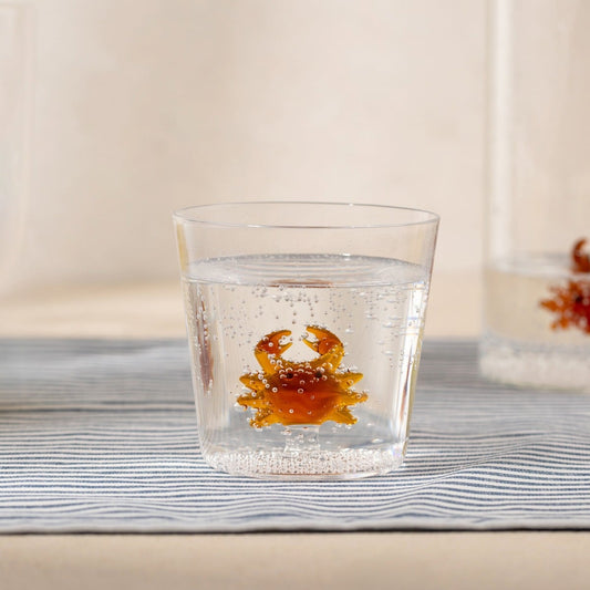 ARTEZA Glass Mug with Crab Motif 0.3L