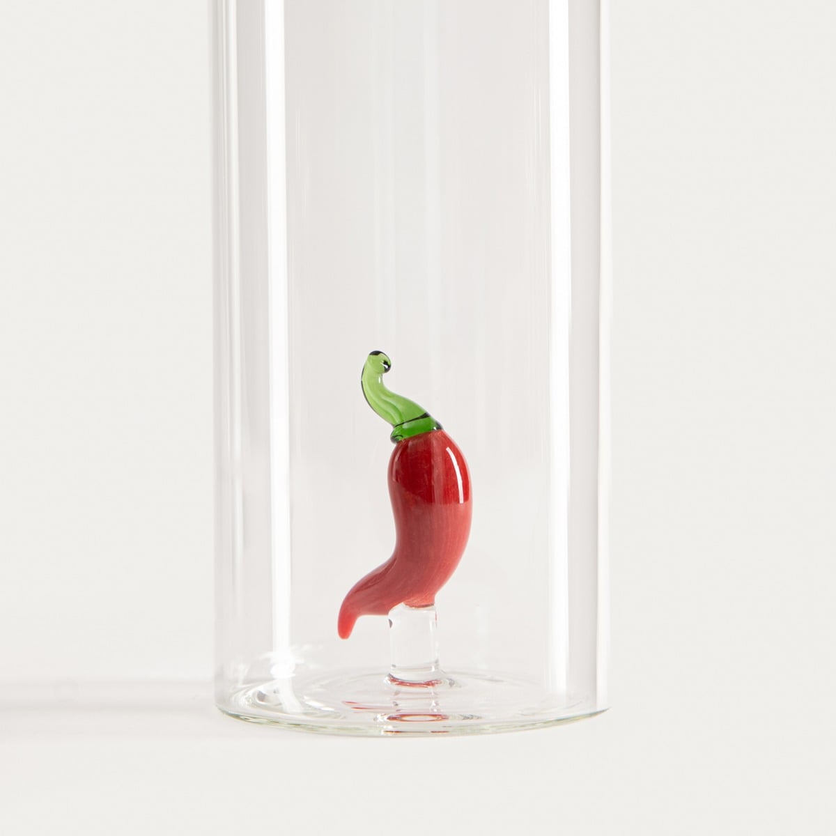 PICARO Olive Oil Bottle with Pepper - 0.4L Glass Dispenser