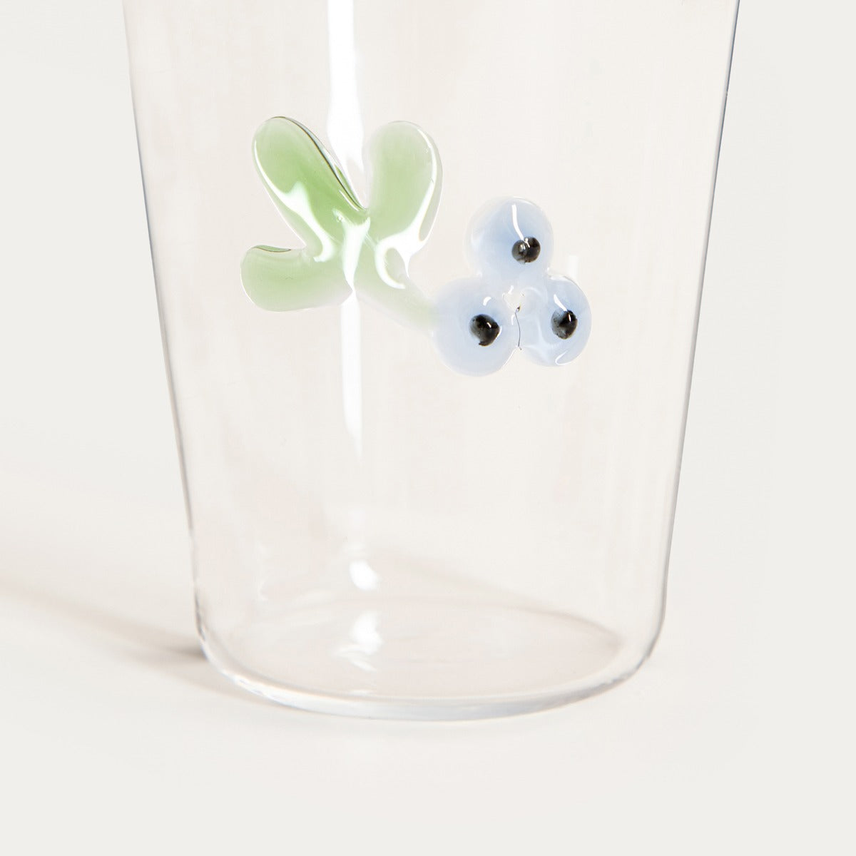 CEPILLO Glass Mug with Blueberries 0.4L