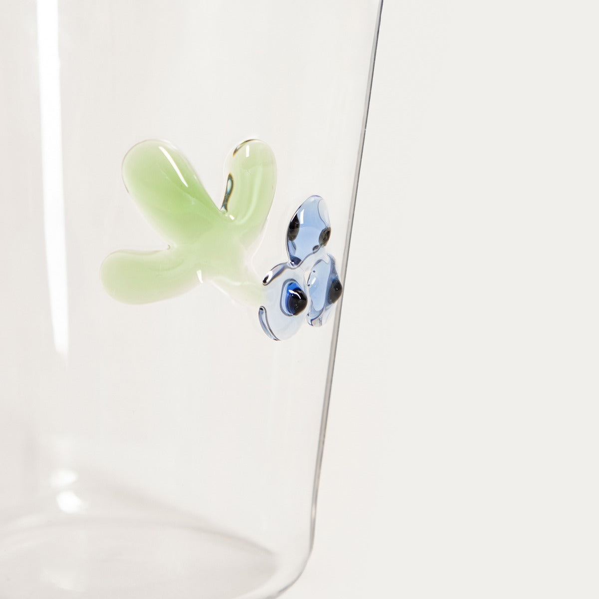 CEPILLO Glass Mug with Blueberries 0.4L