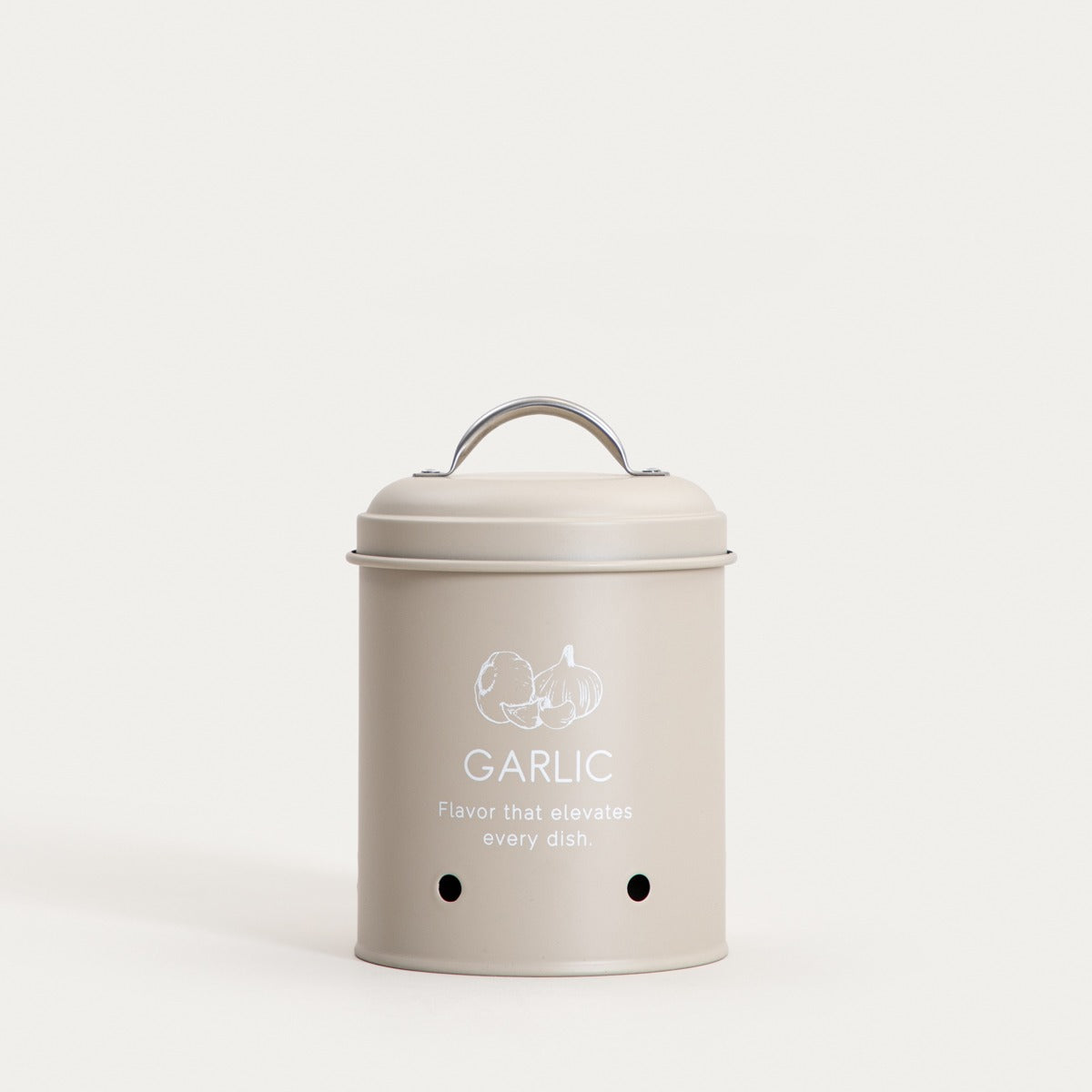 FLORA Metal Container for Garlic 11x17x11 cm