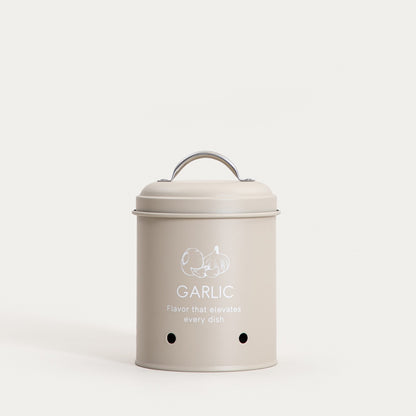 FLORA Metal Container for Garlic 11x17x11 cm