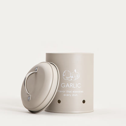 FLORA Metal Container for Garlic 11x17x11 cm