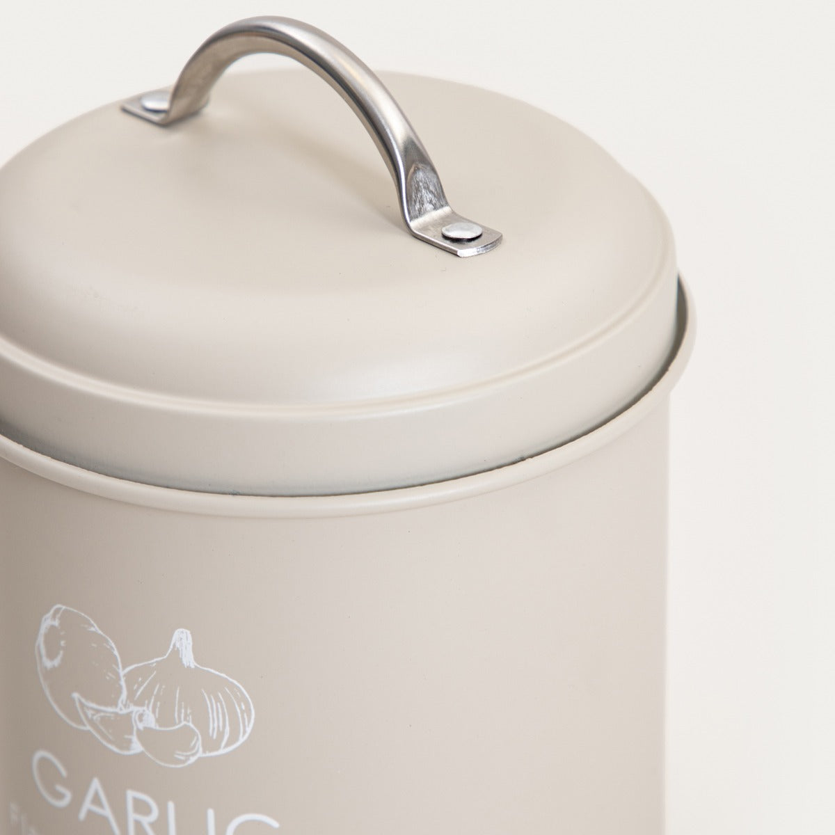 FLORA Metal Container for Garlic 11x17x11 cm