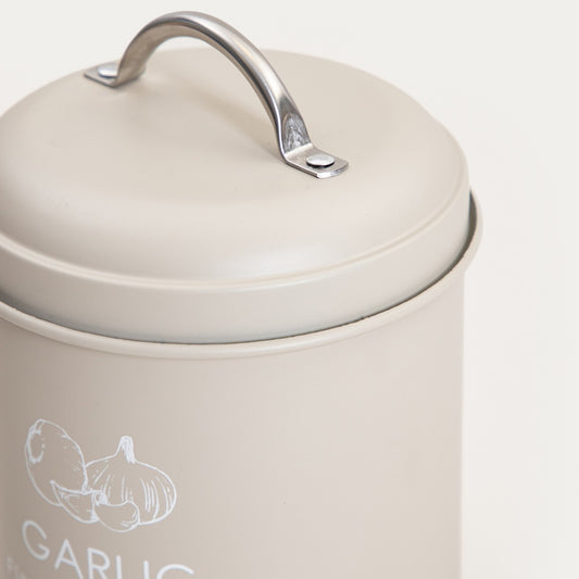 FLORA Metal Container for Garlic 11x17x11 cm