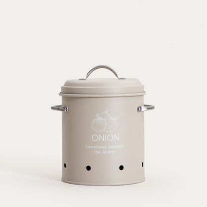 FLORA Metal Container for Onions 17x20x15 cm