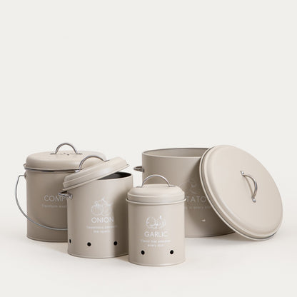 FLORA Metal Container for Onions 17x20x15 cm