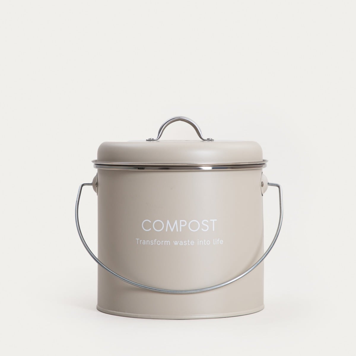 FLORA Compost Bin 21x22x21 cm Durable Metal Container
