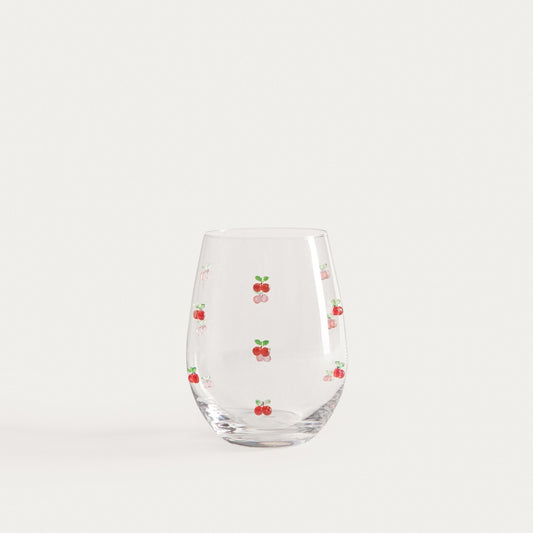 ORNARE Glass Mug with Cherry Elements 0.5L