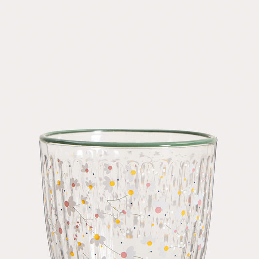 Gardino Flowers Glass Mug with Small Floral Pattern 0.25L