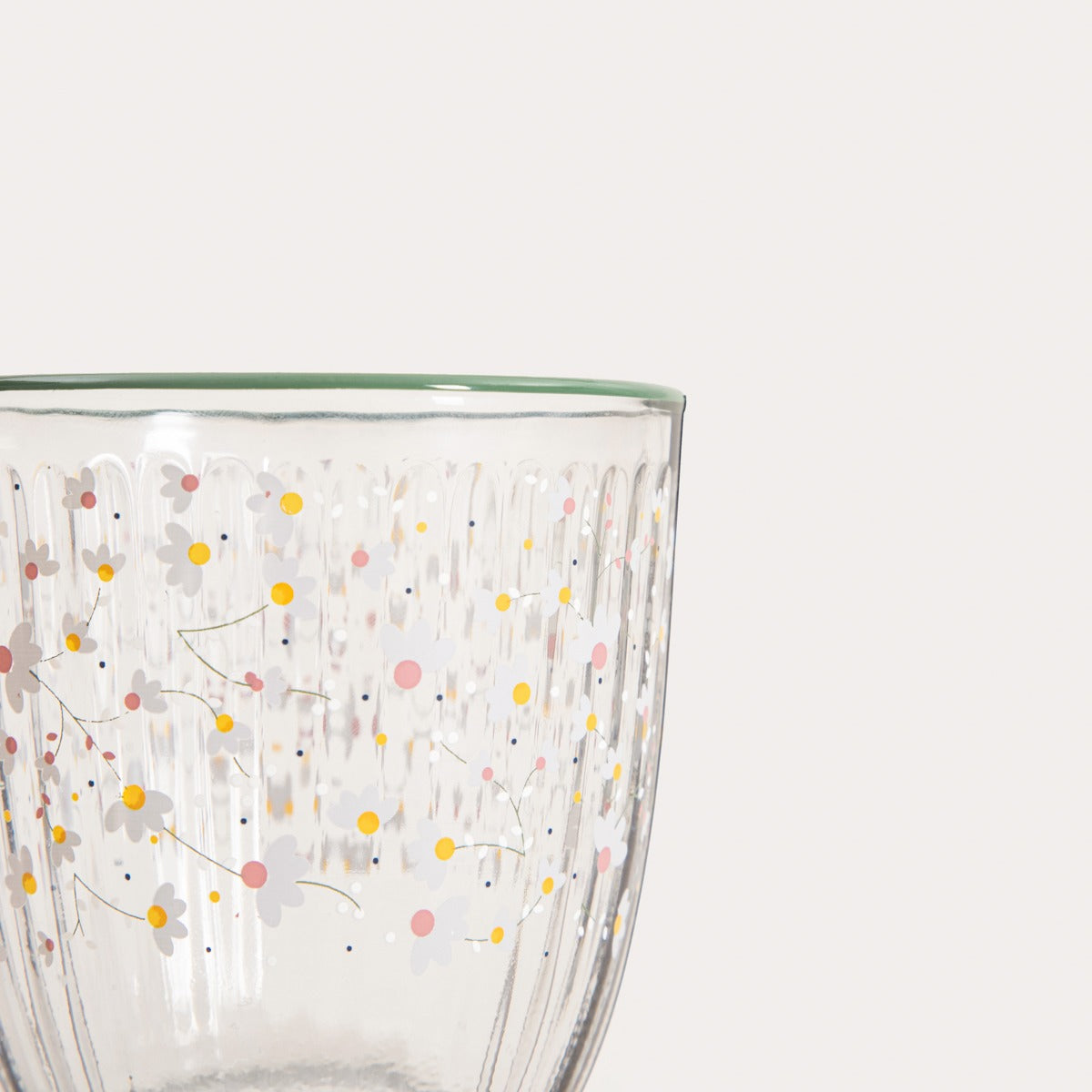 Gardino Flowers Glass Mug with Small Floral Pattern 0.25L
