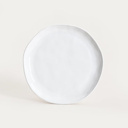 PADRA White Dinner Set - 6 Piece Stoneware Plates