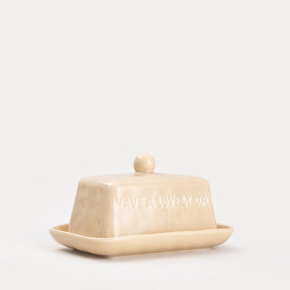 ISERNIA Beige Butter Bowl 14.5x8 cm Porcelain Serving Dish