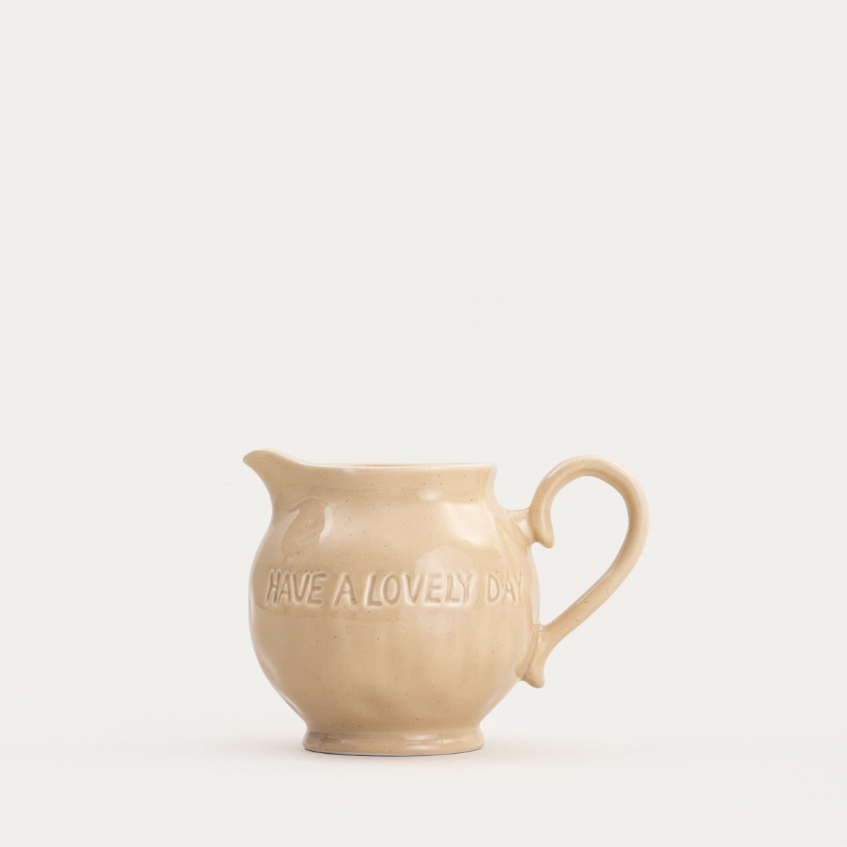 ISERNIA Beige Creamer 0.3L Porcelain Milk & Sauce Server