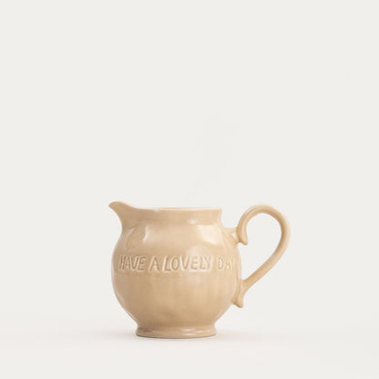 ISERNIA Beige Creamer 0.3L Porcelain Milk & Sauce Server
