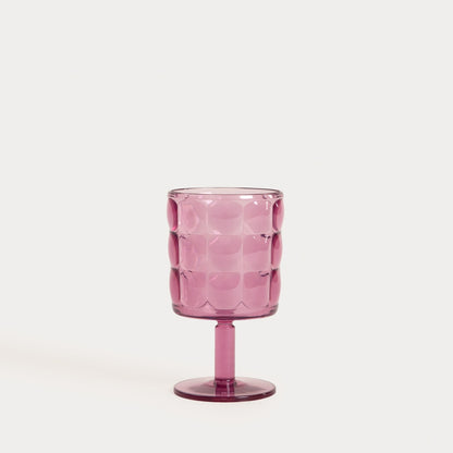 Glass set APPED pink with stem 340 ml, 2 sztuki