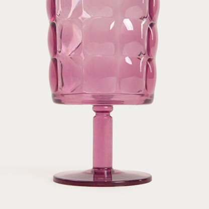 Glass set APPED pink with stem 340 ml, 2 sztuki