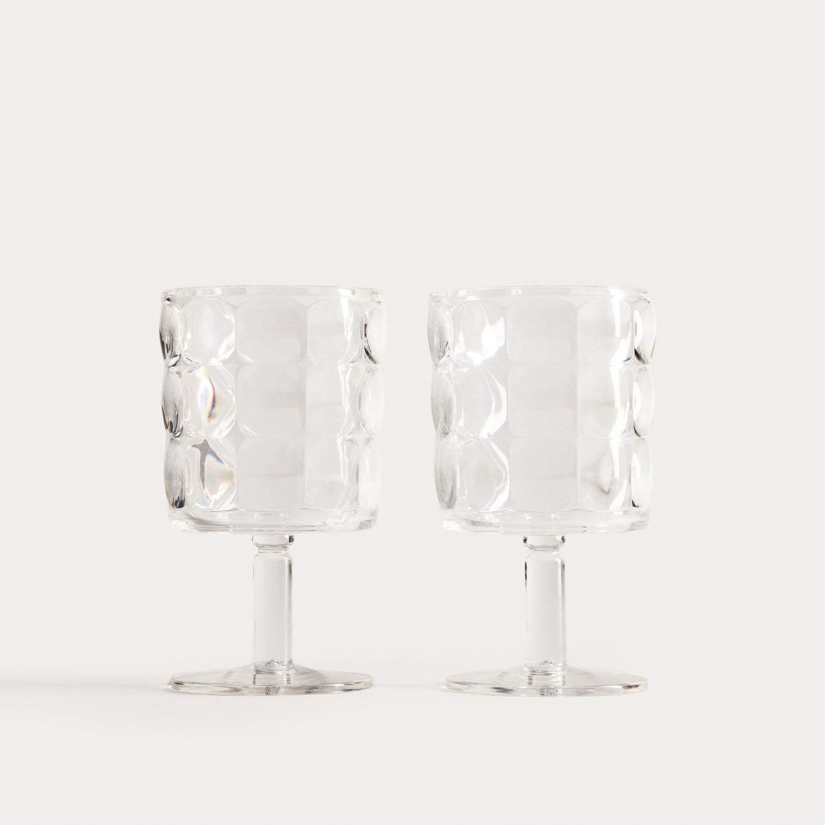 Glass set APPED transparentne with stem 340 ml, 2 sztuki