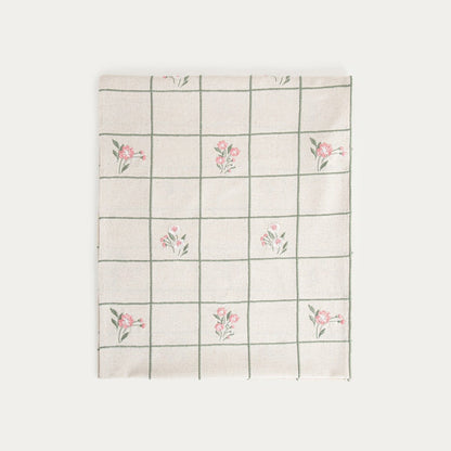 DAMINI Linen Floral Pattern Table Runner 40x160cm