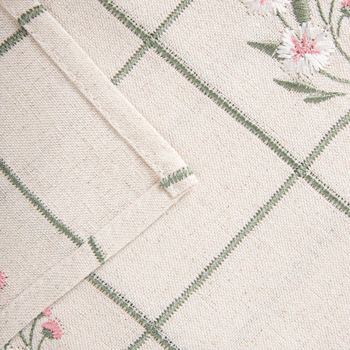 DAMINI Linen Floral Pattern Table Runner 40x160cm